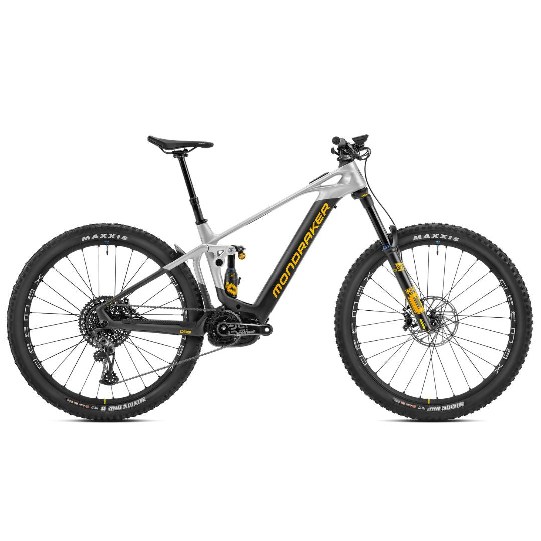 Mondraker Crafty Carbon XR Electric Mountain Bike Carbon/Silver/Yellow (2023)